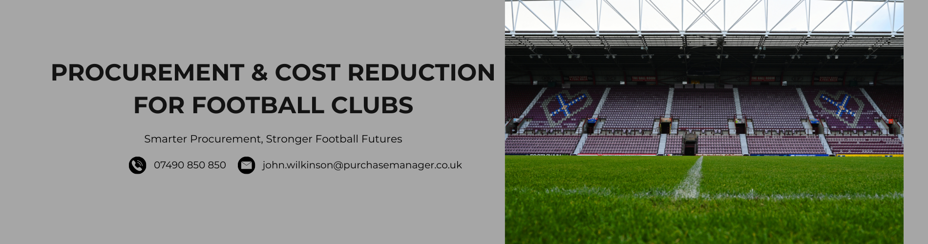 procurement & cost reduction for football clubs in Cheshire